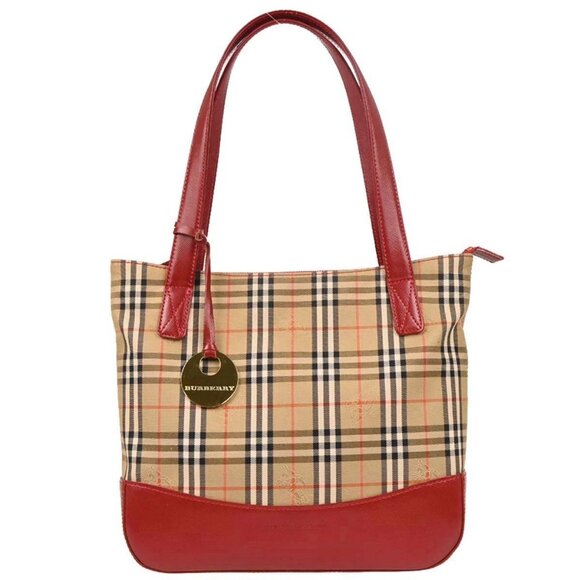 Burberry Beige House Check Tote Handbag - Picture 1 of 10